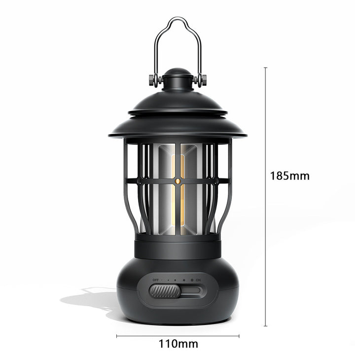 Vintage Style USB Rechargeable Camping Lantern Ambient Mood Light
