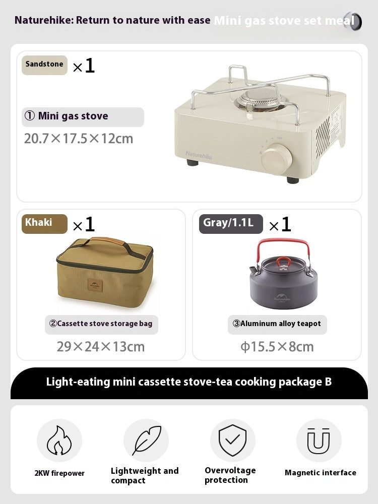 Mini Portable Gas Stove for Outdoor Camping and Cooking