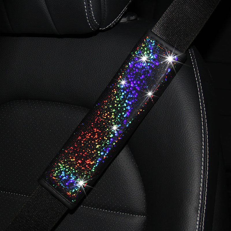 Colorful Star Gilded Leather Car Seat Belt Shoulder Cover