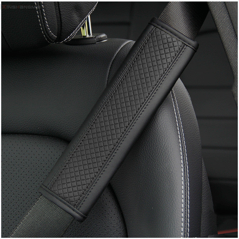 Fiber Leather Car Seat Belt Shoulder Guard Protective Cover