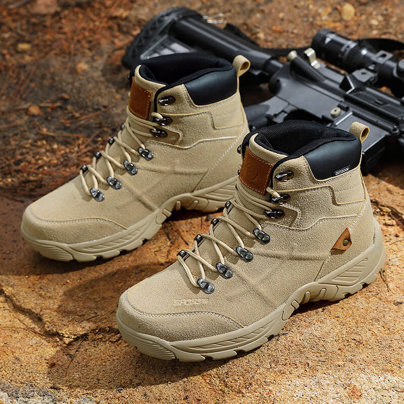 Men's Mid High Top Winter Mountaineering Hiking Boots