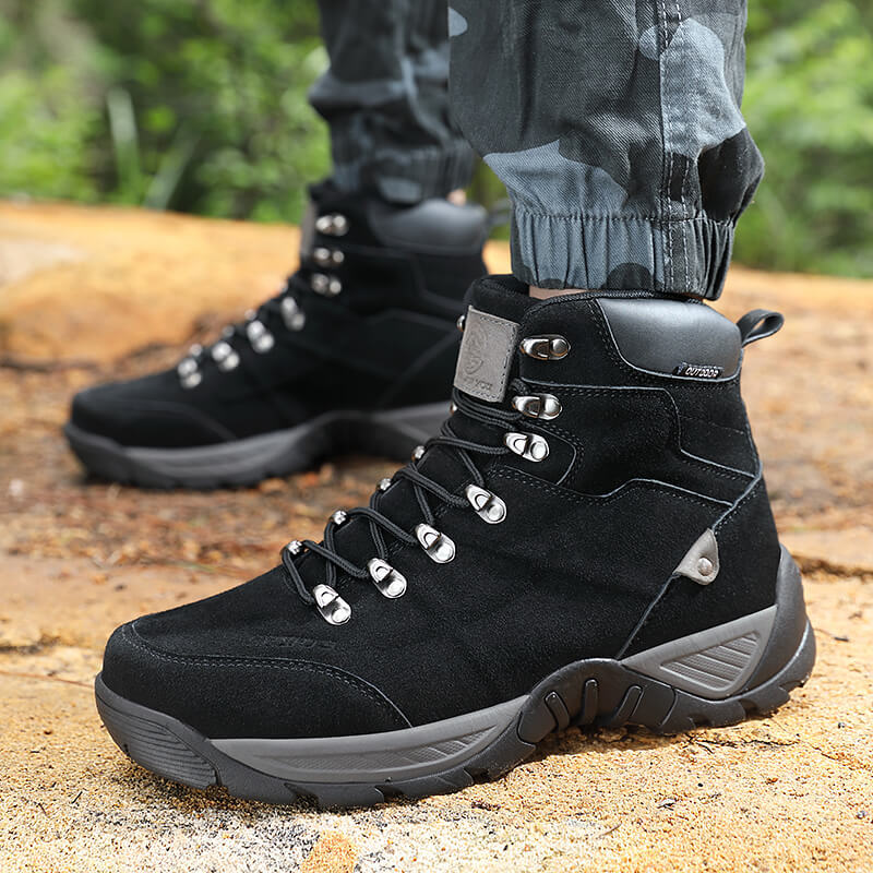 Men's Mid High Top Winter Mountaineering Hiking Boots