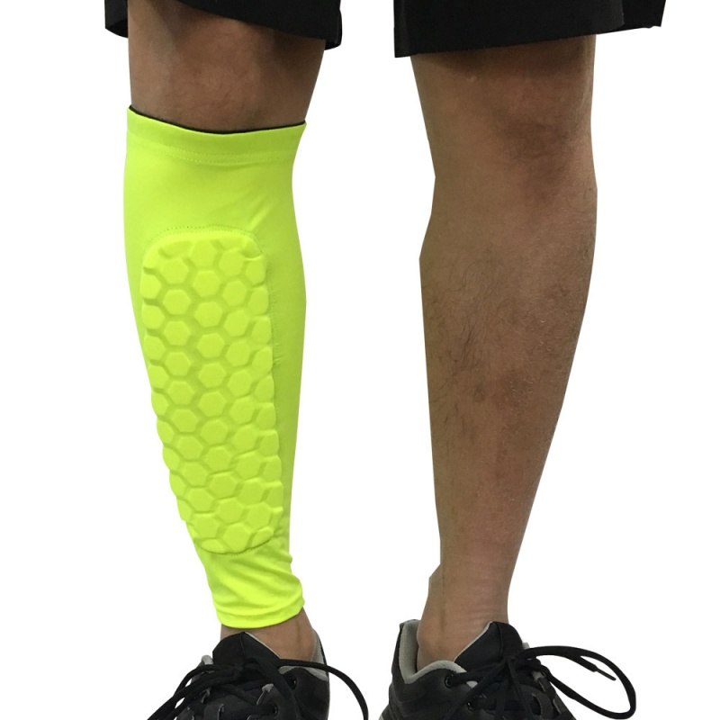 Football Shin Guards with Protective Pads, Leg Sleeves for Teen Sports Training