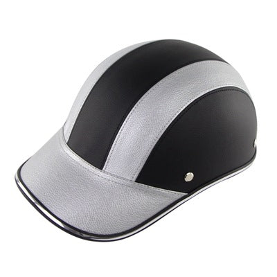 Baseball Cap Leather Helmet