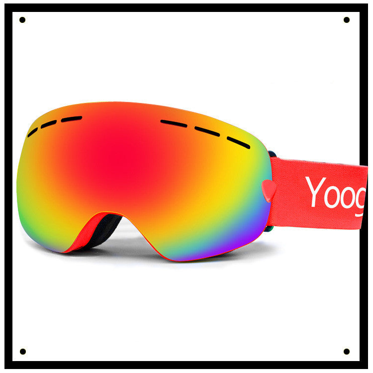 Adult Double-Layer Ski Goggles for Snow Sports Protection