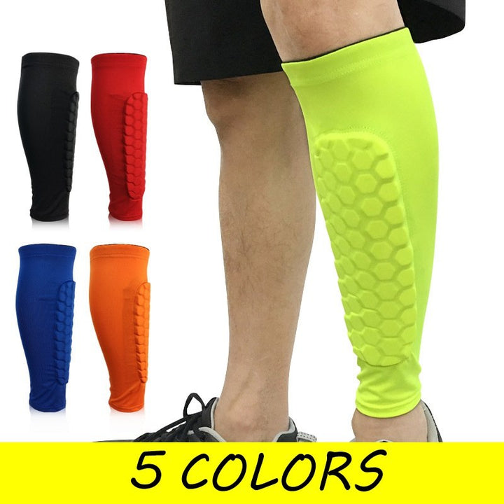 Football Shin Guards with Protective Pads, Leg Sleeves for Teen Sports Training