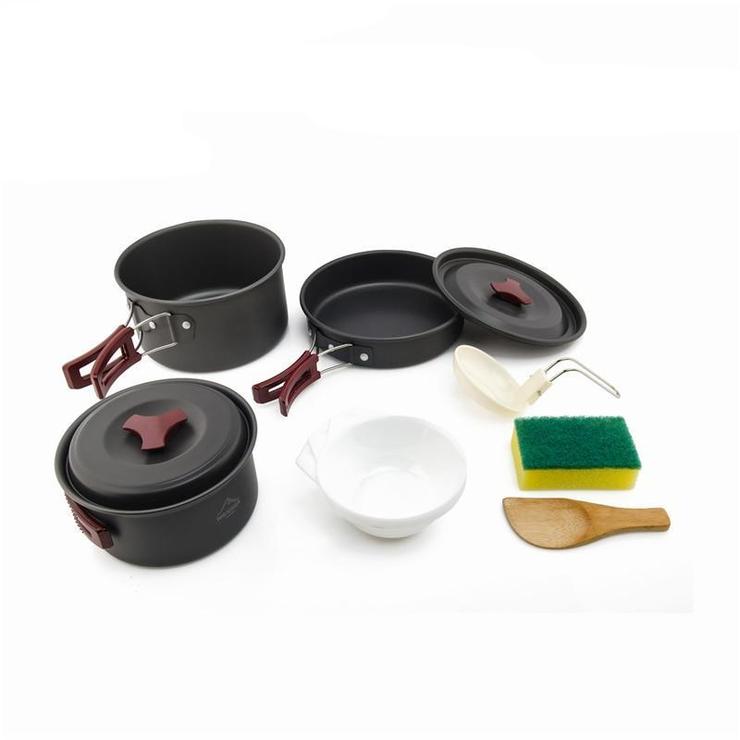Portable Camping Cookware Set for Outdoor Cooking and Hiking