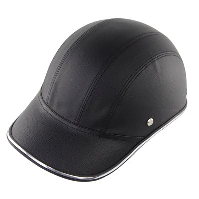 Baseball Cap Leather Helmet