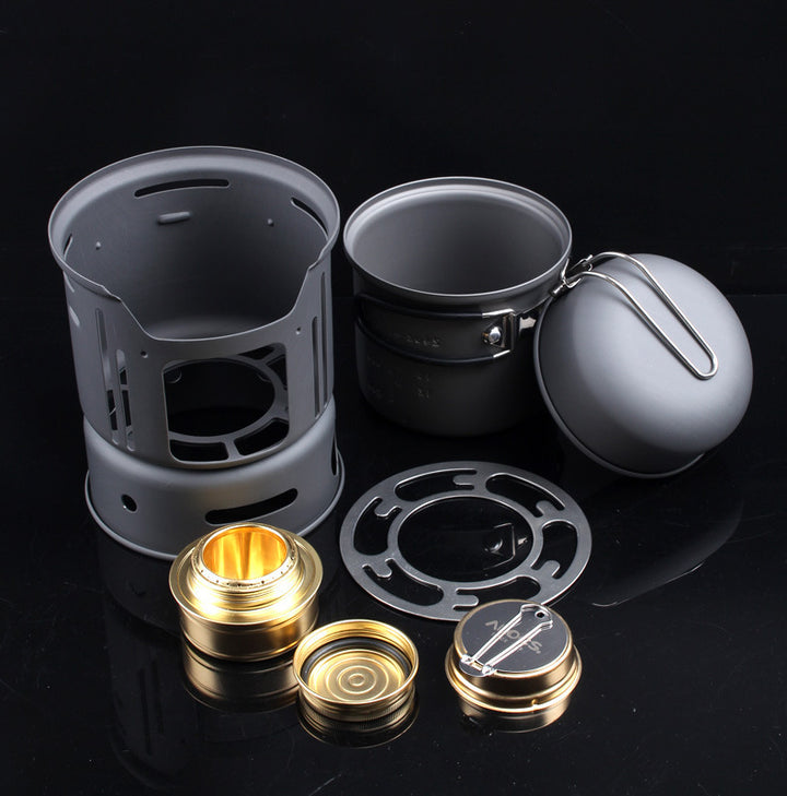 Compact Outdoor Camping Cookware Set for Portable Cooking