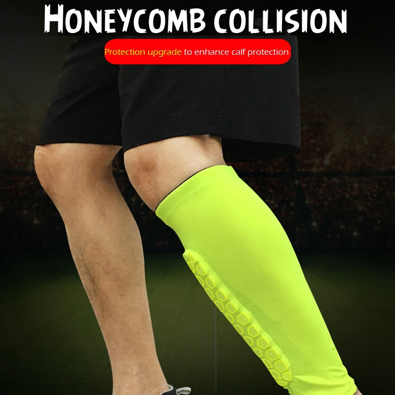 Football Shin Guards with Protective Pads, Leg Sleeves for Teen Sports Training