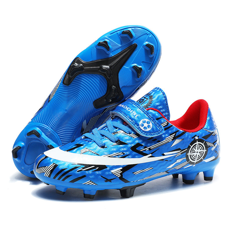 Children’s Velcro Football Shoes with Spikes for Sports Activities