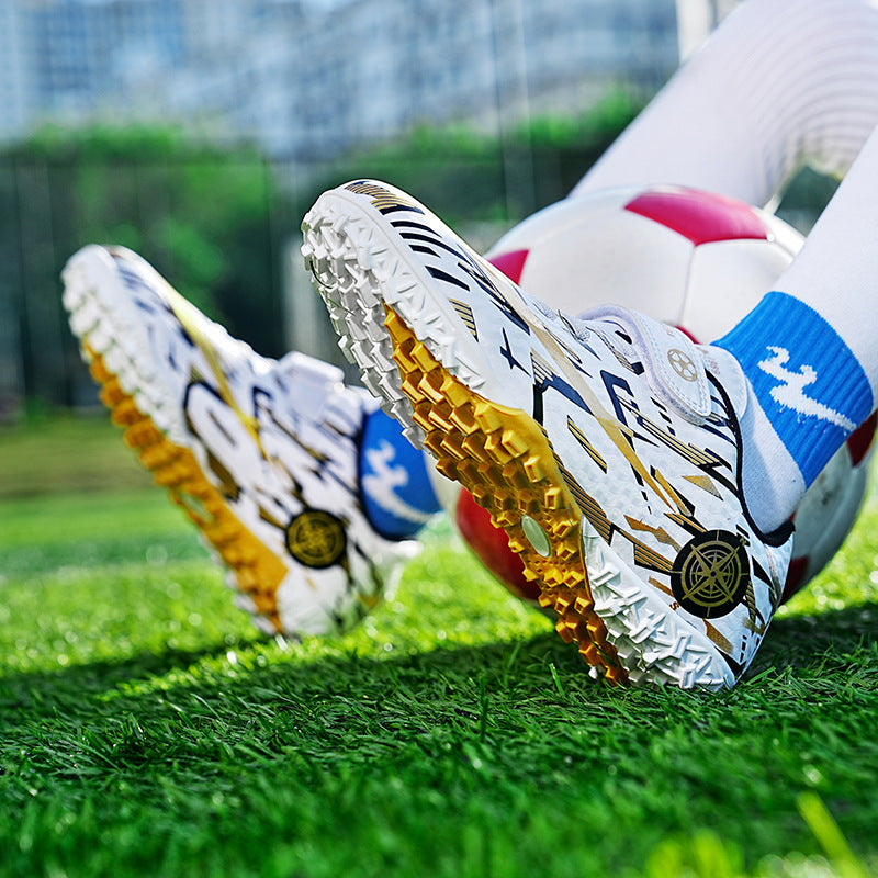 Children’s Velcro Football Shoes with Spikes for Sports Activities