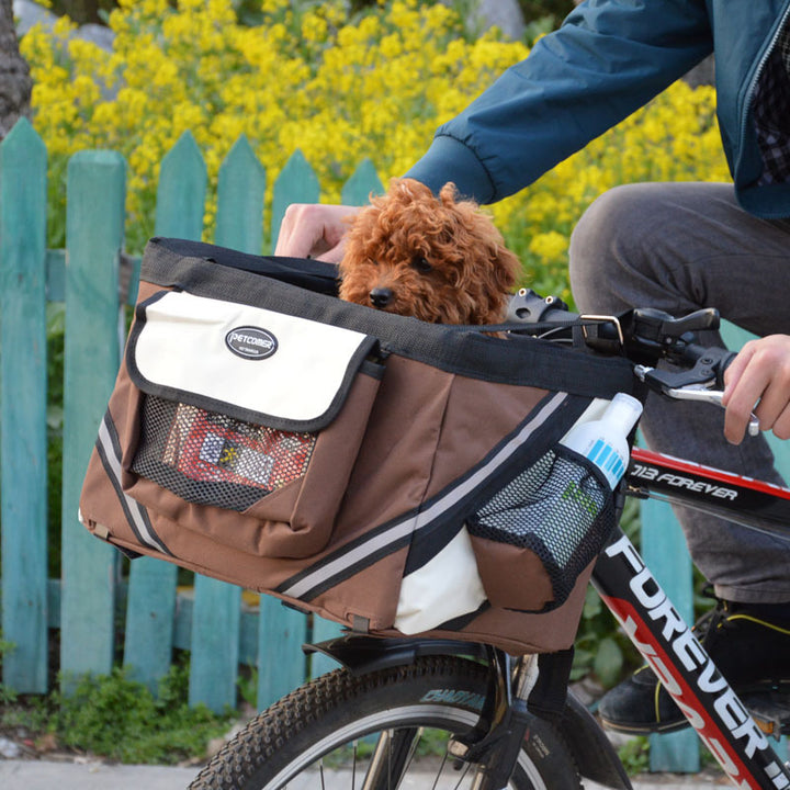 Removable Front Bike Basket Pet Carrier for Bicycle