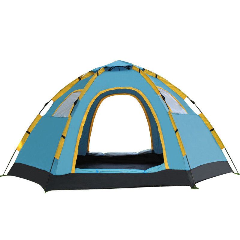 Wholesale Outdoor Quick Tent for 5–8 People, Lazy Six-Angle Speed Camping Tent