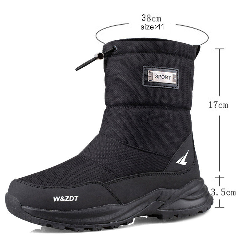 Men’s Outdoor Waterproof Ski Boots for Winter Activities