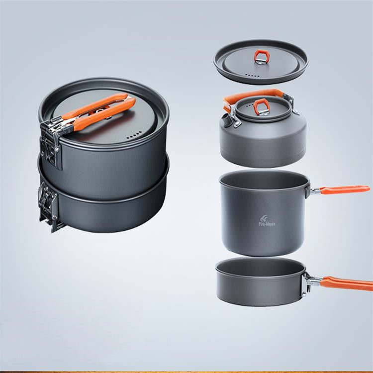 Fire Maple Feast 2-Person Portable Camping Cookware Set for Outdoor Picnic