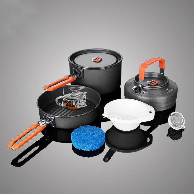 Fire Maple Feast 2-Person Portable Camping Cookware Set for Outdoor Picnic