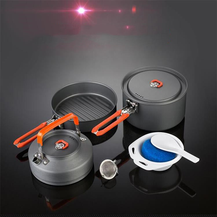 Fire Maple Feast 2-Person Portable Camping Cookware Set for Outdoor Picnic