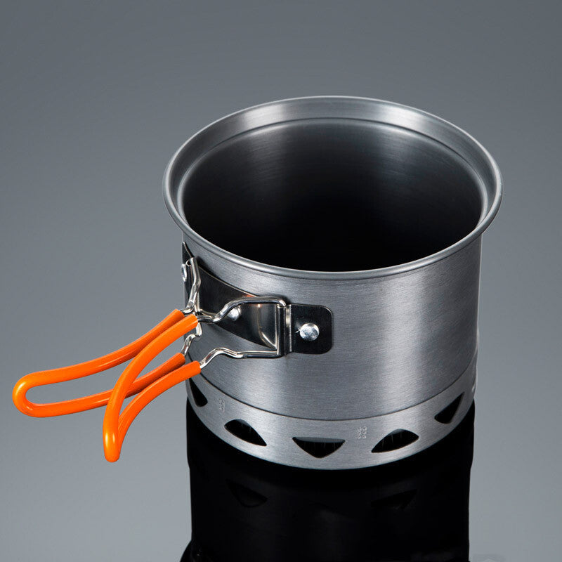 Outdoor Heat-Collecting Single-Pot Cookware for Mountaineering and Camping