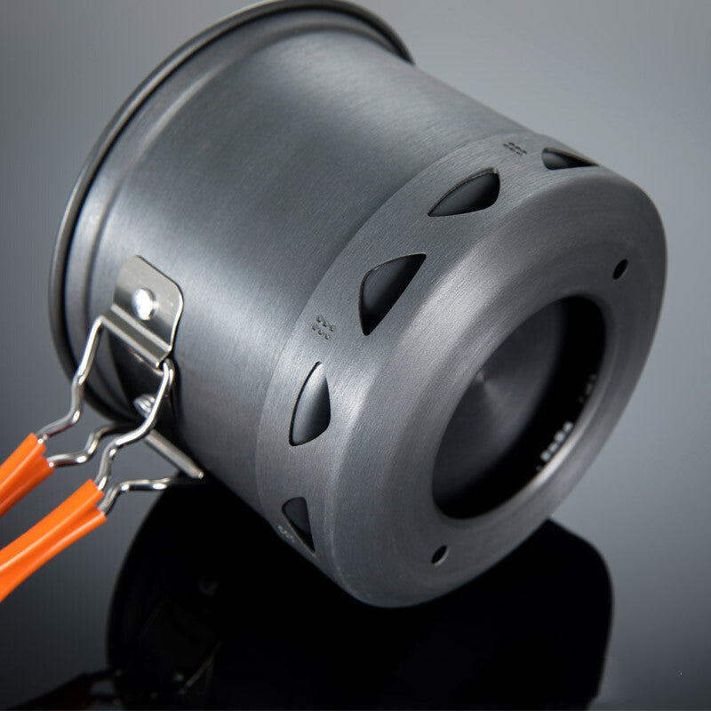 Outdoor Heat-Collecting Single-Pot Cookware for Mountaineering and Camping