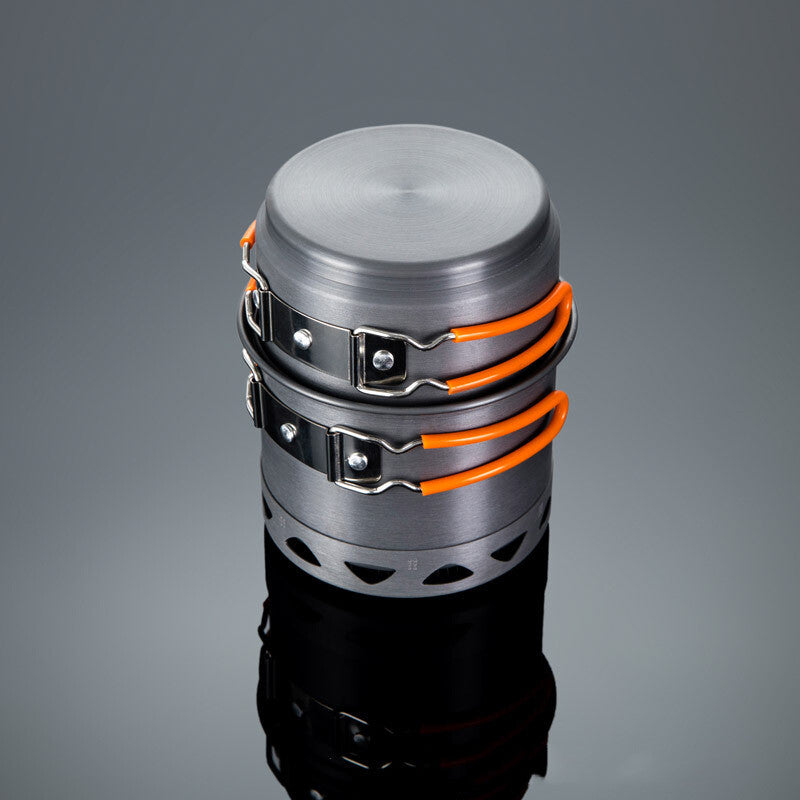 Outdoor Heat-Collecting Single-Pot Cookware for Mountaineering and Camping