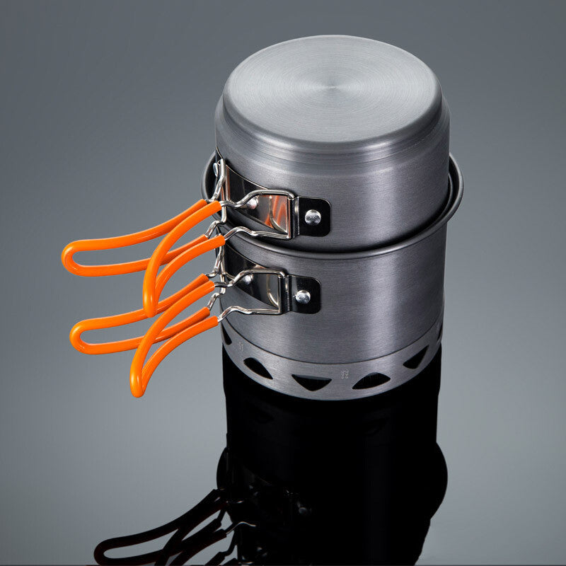 Outdoor Heat-Collecting Single-Pot Cookware for Mountaineering and Camping