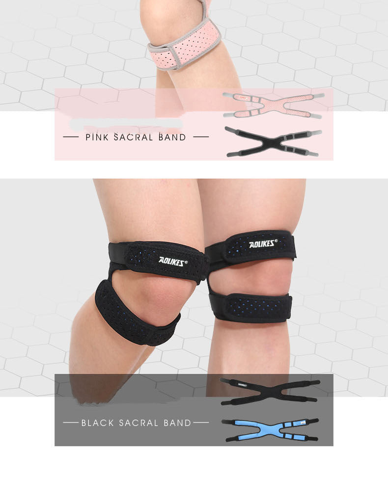Sports Silicone Patella Belt Breathable Knee Support for Running and Basketball