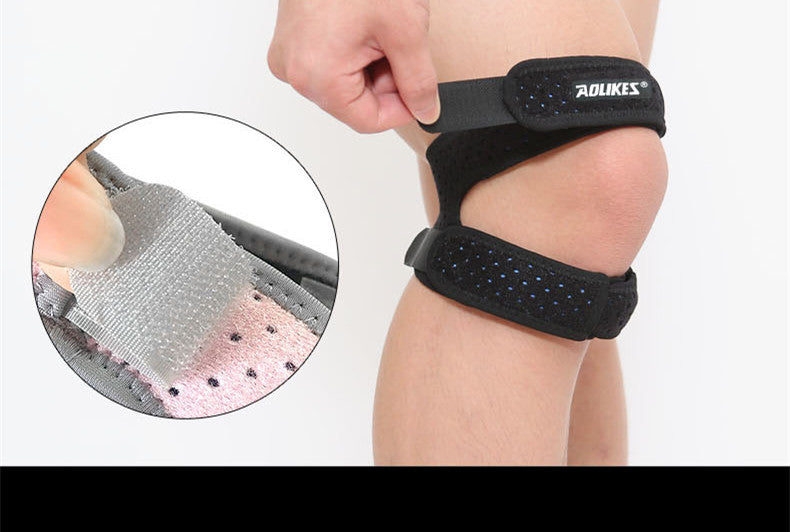 Sports Silicone Patella Belt Breathable Knee Support for Running and Basketball