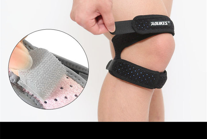Sports Silicone Patella Belt Breathable Knee Support for Running and Basketball