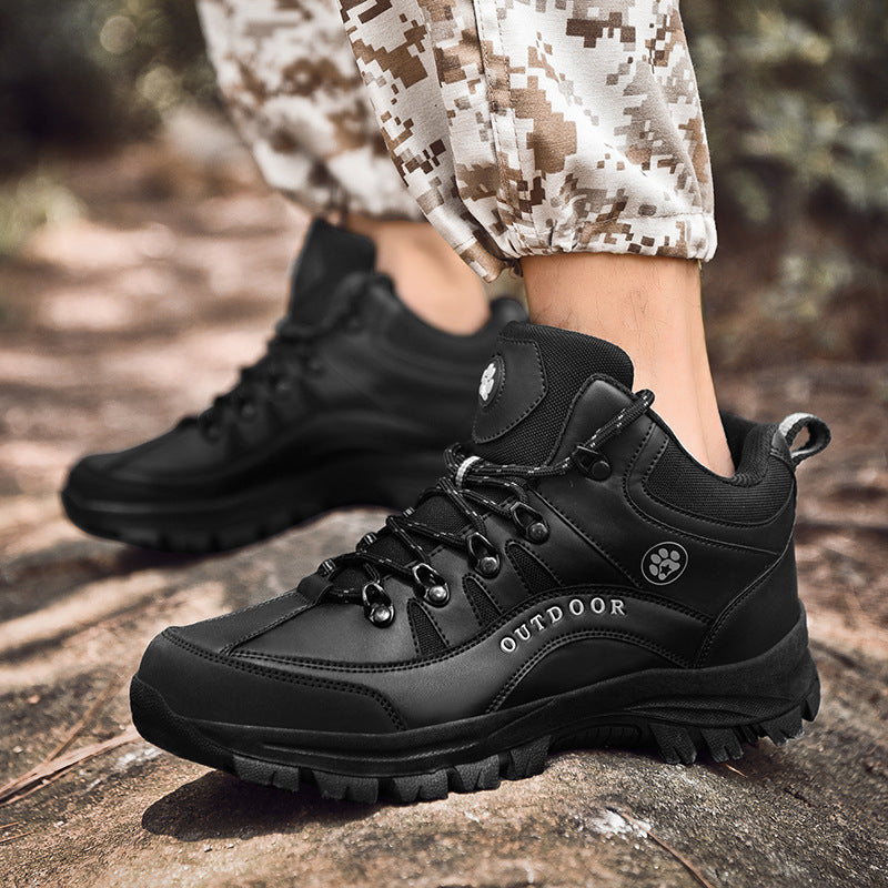 Men's Military Style Hiking Boots Non-Slip Wear-Resistant Outdoor Shoes