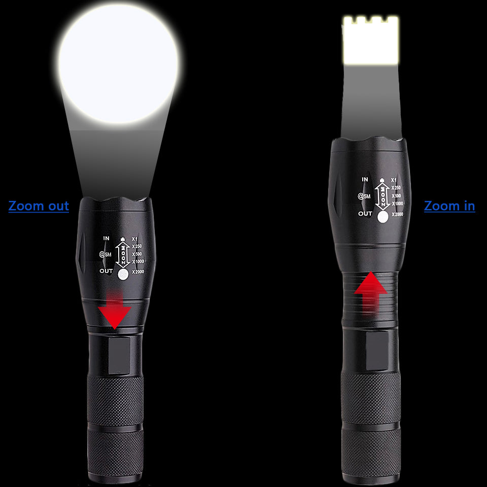 Rechargeable Super Bright Mini Flashlight Waterproof Outdoor Self-Defense