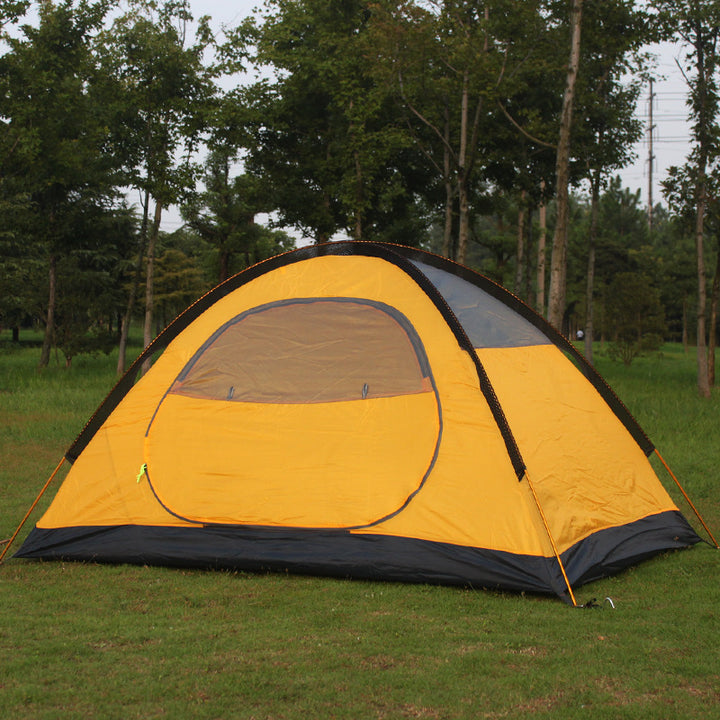 Outdoor Double-Layer Camping Tent with Aluminum Poles