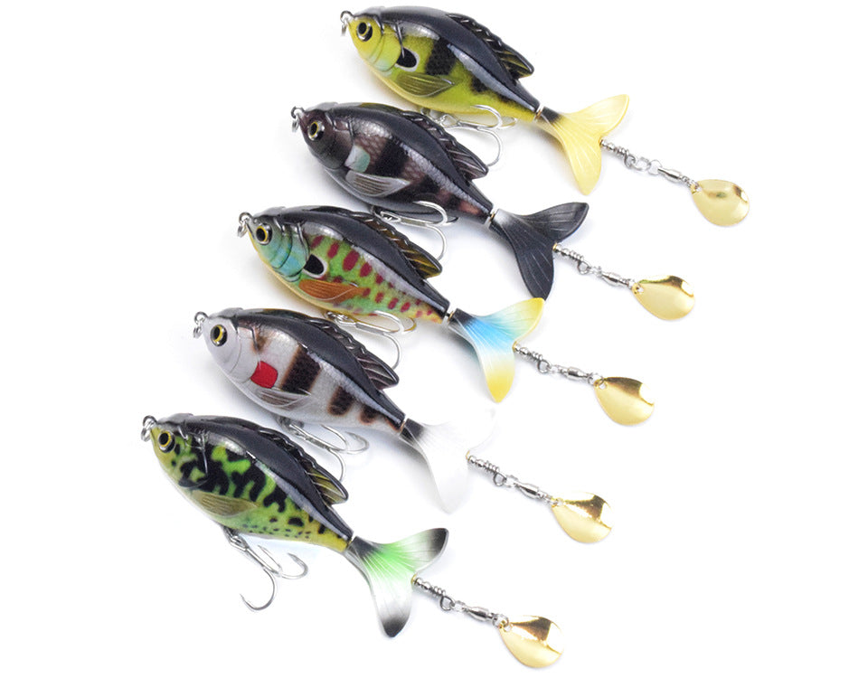 Tractor-Style Fishing Lure for Freshwater and Saltwater Fishing