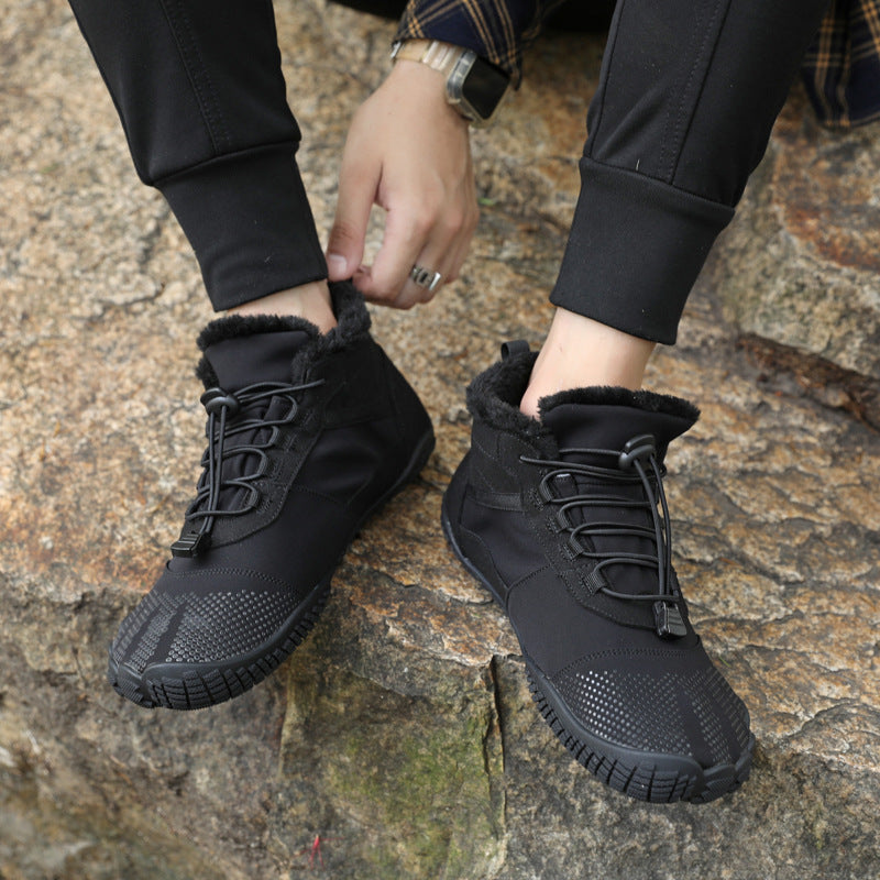 Men's Waterproof Fleece Lined Non-Slip Winter Hiking Shoes
