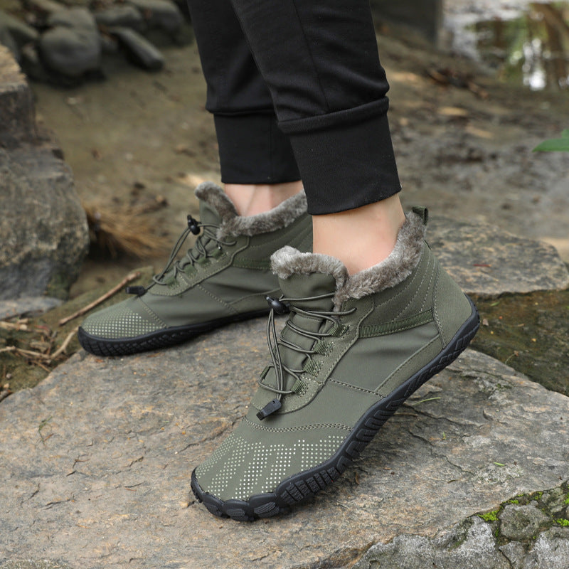 Men's Waterproof Fleece Lined Non-Slip Winter Hiking Shoes