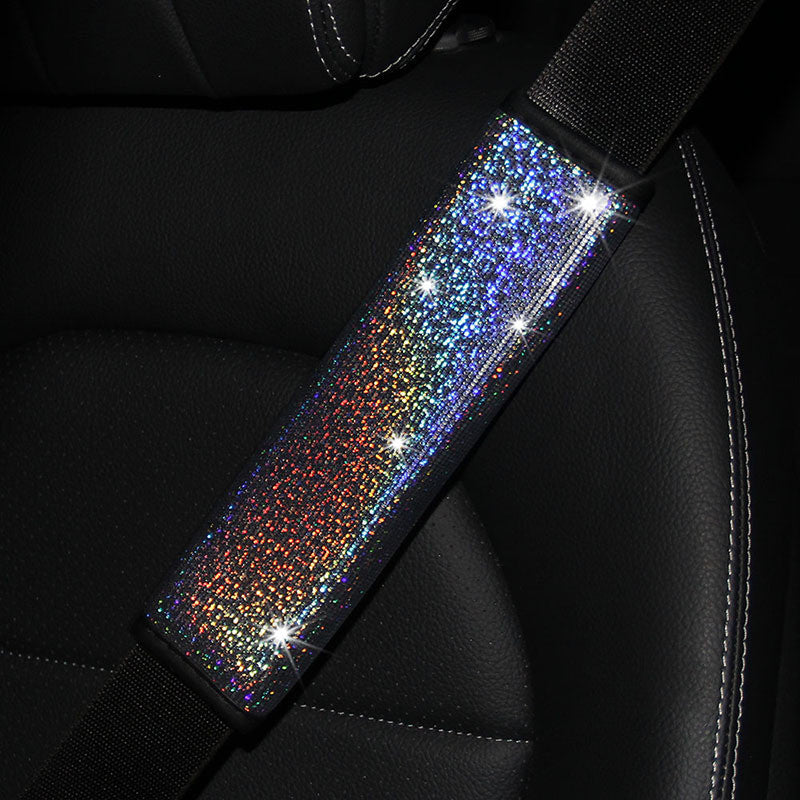 Colorful Star Gilded Leather Car Seat Belt Shoulder Cover