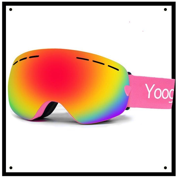 Adult Double-Layer Ski Goggles for Snow Sports Protection