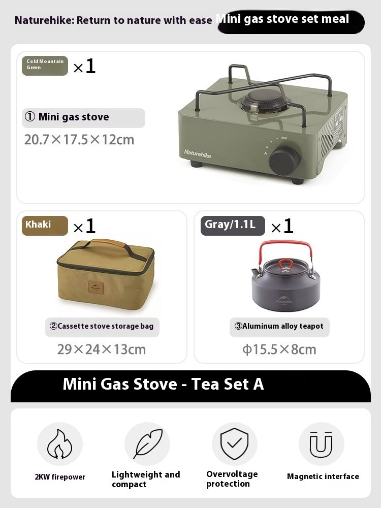 Mini Portable Gas Stove for Outdoor Camping and Cooking