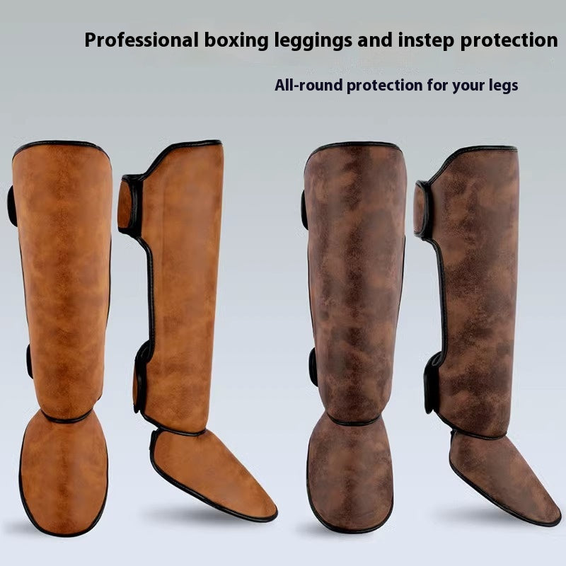 Thickened Shin Guards for Fighting and Boxing Protection