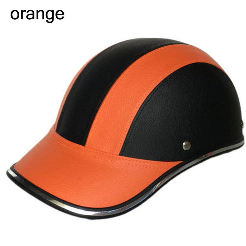 Baseball Cap Leather Helmet