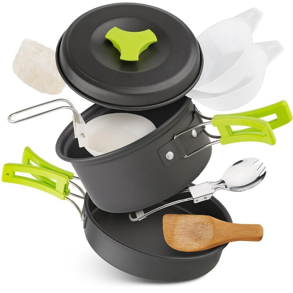 Outdoor Camping Cookware Set for 1–2 People