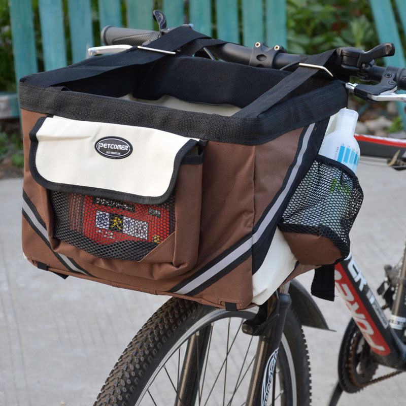 Removable Front Bike Basket Pet Carrier for Bicycle