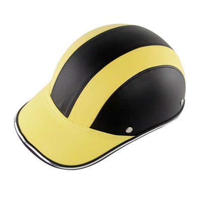 Baseball Cap Leather Helmet
