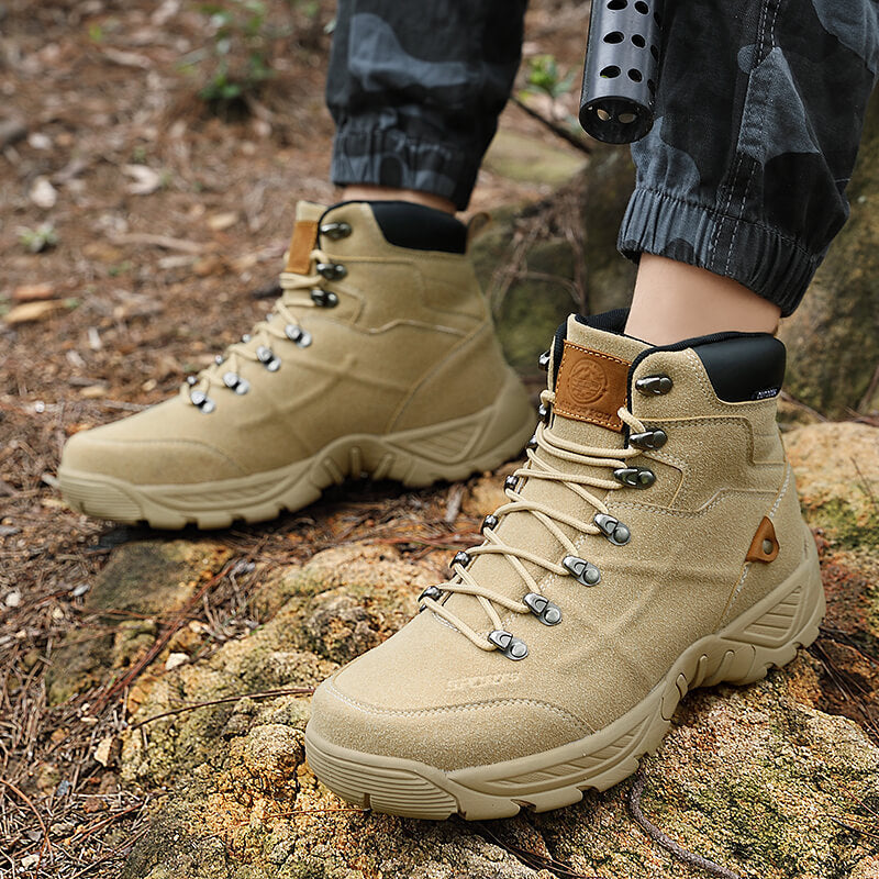 Men's Mid High Top Winter Mountaineering Hiking Boots