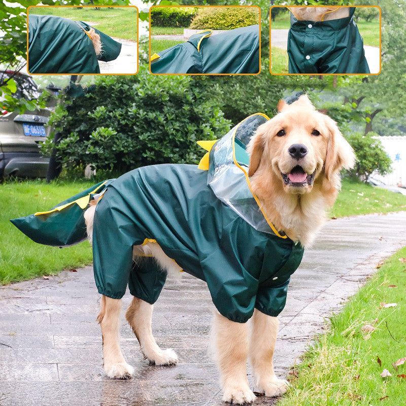 All-Inclusive Four-Legged Waterproof Pet Raincoat