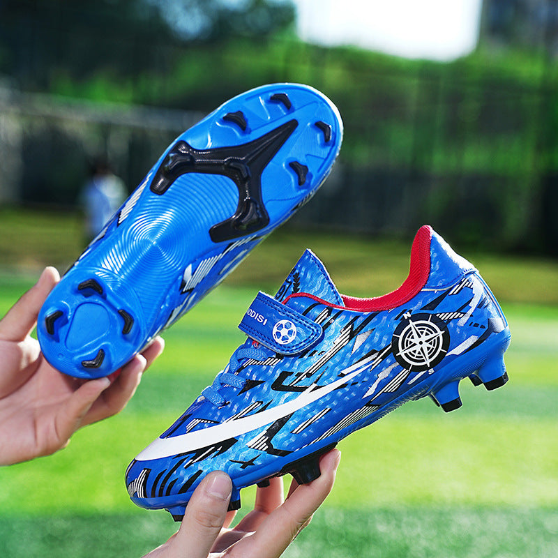 Children’s Velcro Football Shoes with Spikes for Sports Activities