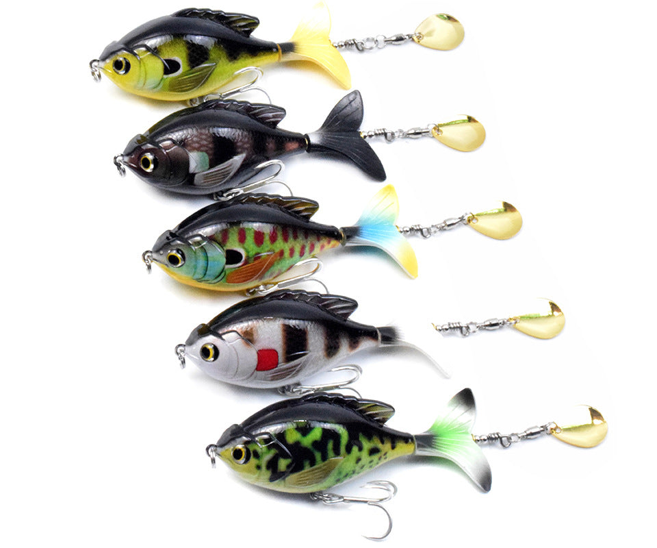 Tractor-Style Fishing Lure for Freshwater and Saltwater Fishing