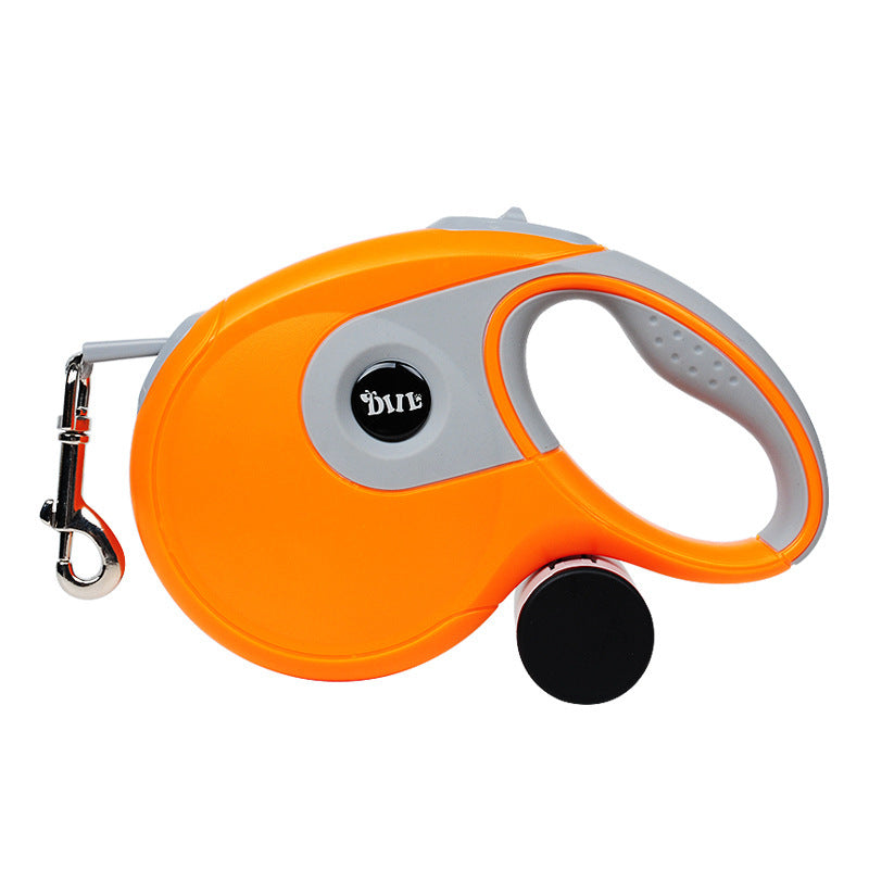 Automatic Retractable Pet Leash with One-Button Lock