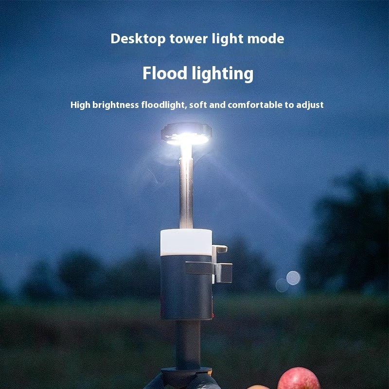 Multi-Functional Portable Camping Lantern Aluminum Alloy Retractable Bracket