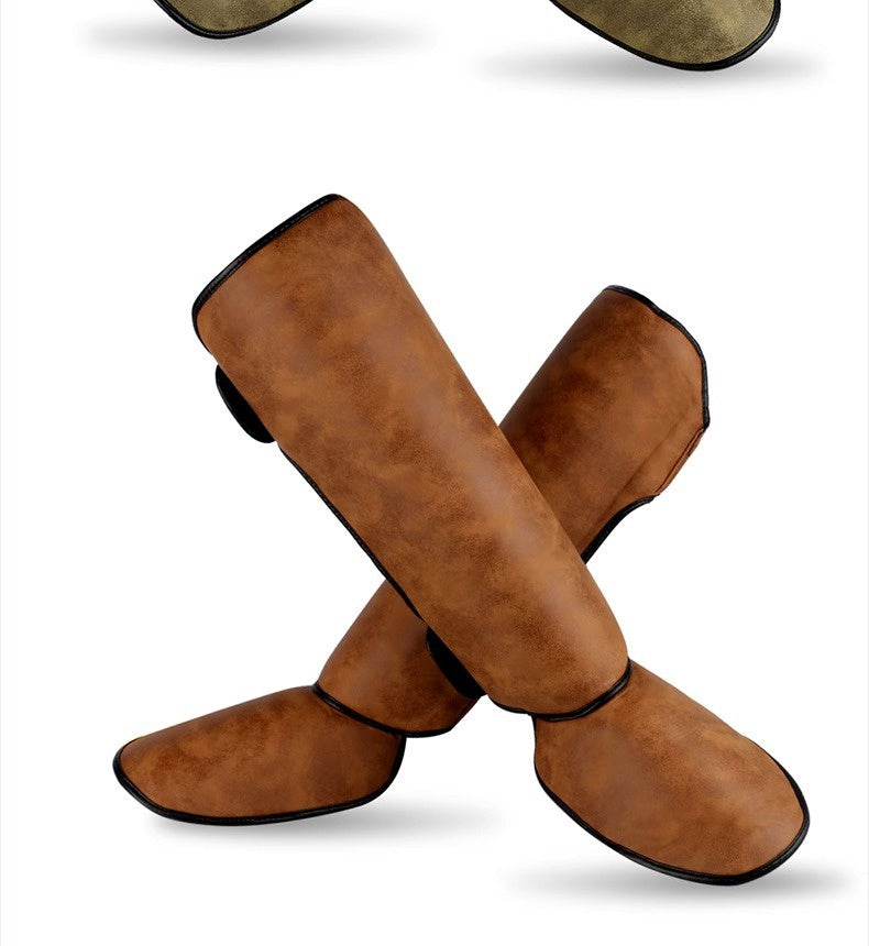 Thickened Shin Guards for Fighting and Boxing Protection